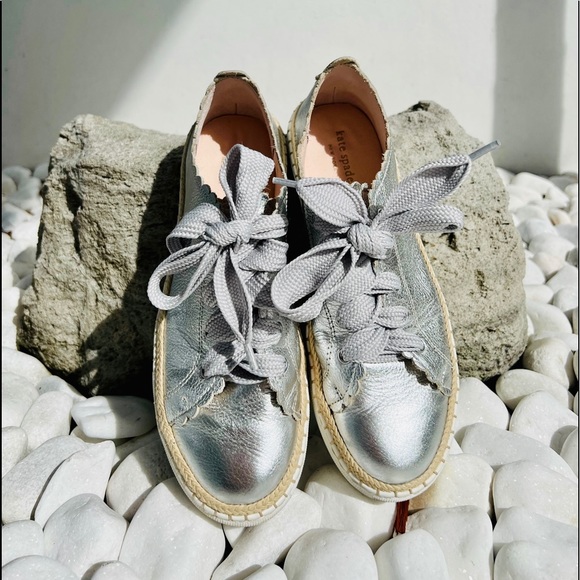 kate spade Shoes - Kate Spade Silver Shoes Size 7.5